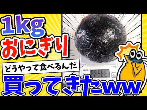 【2ch面白いスレ】1kgあるめっちゃデカいおにぎり買ってきたwww