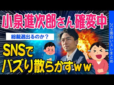 【2ch面白いスレ】小泉進次郎さんが確変中！SNSでバズり散らかしてしまうｗｗ【ゆっくり解説】