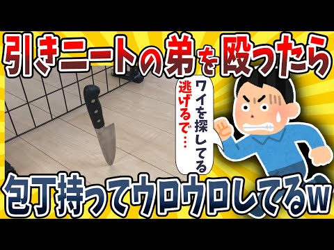 【2ch面白いスレ】引きニートの弟に喝を入れたら包丁持って後ろをついてくるんだがwwww【ゆっくり解説】