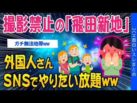 【2ch面白いスレ】撮影禁止の「飛田新地」外国人さんSNSでやりたい放題ww【ゆっくり解説】