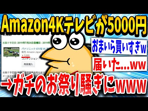 【2ch面白いスレ】Amazonさんパナソニック4Kテレビを5000円で販売してしまうｗｗｗ【ゆっくり解説】