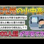 【2chまとめ】北九州の小中高校で4000人超欠席　市民生活に影響広がる【ゆっくり実況】